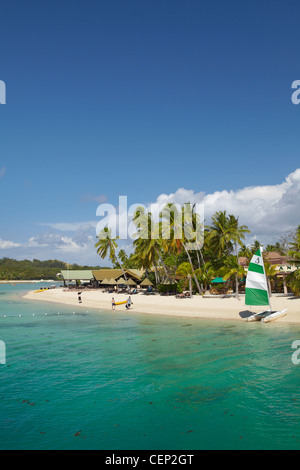 Plantation Island Resort, Malolo Lailai Insel Mamanuca Inseln, Fidschi, Südpazifik Stockfoto