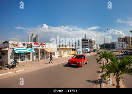 Avenue de France, Brazzaville, Republik Kongo, Afrika Stockfoto