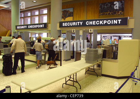 Security Check Point Sky Harbor Flughafen Phoenix Arizona Stockfoto