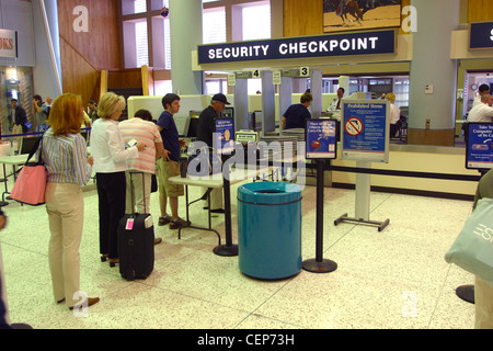 Security Check Point Sky Harbor Flughafen Phoenix Arizona Stockfoto