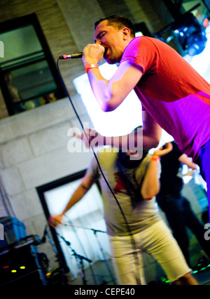 Freestyle/club/Electro band grosse Ziffern führt am zweiten Tag der Braten 2009 lenken. Stockfoto