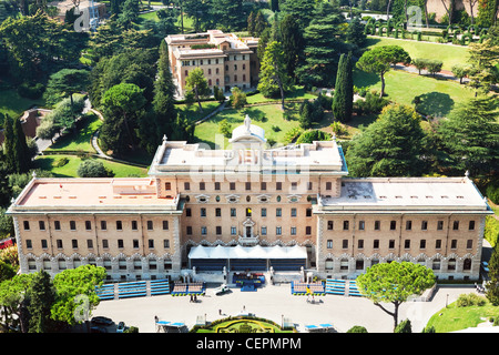 Die Residenz des Papstes (Palast Governatorates) in die Vatikanischen Gärten, Rom, Italien Stockfoto