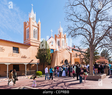 San Felipe De Neri Parish, Albuquerque Stockfoto
