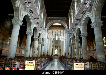 Innenansicht der großen Kathedrale von Belfast. Stockfoto