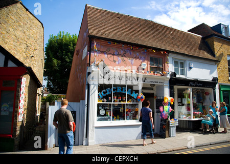 Eine traditionelle Eisdiele "Eisbecher Eisbecher" in Whitstable. Stockfoto