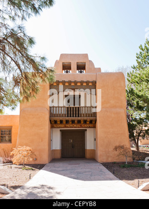 Alumni Memorial Chapel, UNM, Albuquerque Stockfoto