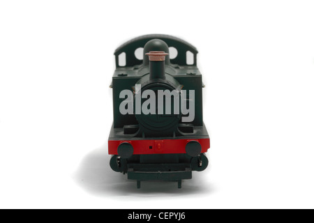 Great Western Railways (GWR) 0-4-0 Dampf Saddletank Rangierlok, Spurweite 00 Hornby elektrische Eisenbahn Modellbahn Stockfoto