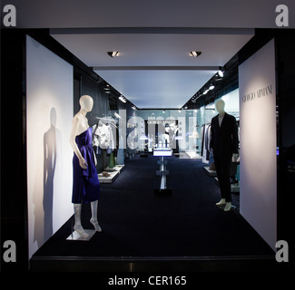 Giorgio Armani Showroom, Knightsbridge. London. Stockfoto