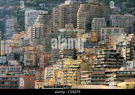 Wohnhäuser von Monte Carlo, Monaco. Stockfoto