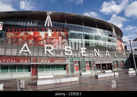 Emirates Stadion von Arsenal. Nord-London. Stockfoto