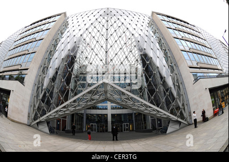 Der Eingang zum 55 Baker Street, ein Wahrzeichen Office-Entwicklung auf dem Gelände des ehemaligen Hauptsitzes von Marks and Spencer. Stockfoto