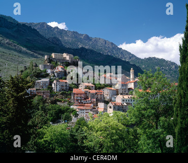 Corte, Haute Corse, Korsika, Frankreich. Stockfoto