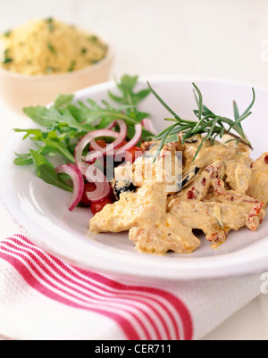 Leckere Diät kombinieren Ihren Tag richtig und schnell leckere Gerichte, dass Arbeit Justyou Chicken Casserole Sonne finden Sie Stockfoto