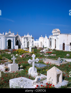 Cimetière Marin, Bonifacio, Corse-du-Sud, Korsika, Frankreich. Stockfoto