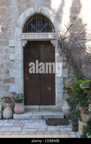 Müllerhaus 6 Emek Refaim Straße der deutschen Kolonie in Jerusalem Stockfoto