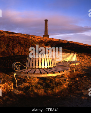 Wehrturms Holcombe Moor. Es wurde gebaut im Jahre 1851, Robert Peel zu gedenken, die in Bury geboren wurde. Stockfoto