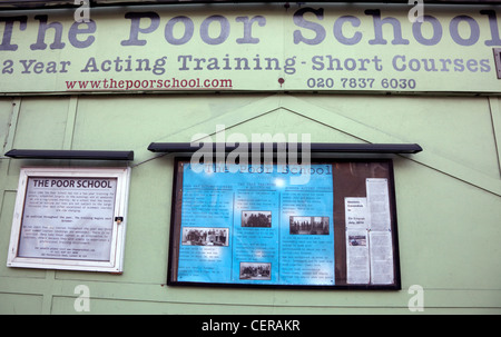 Die Armen Schule Schauspielschule in Kings Cross, London Stockfoto