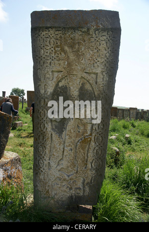 Armenien, Sewan-See, Noraduz Friedhof Stockfoto