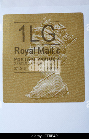 Königliche Post frankiert Stempel Stockfoto