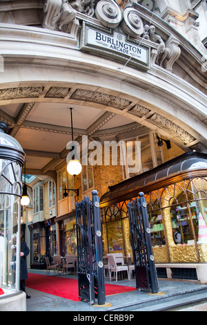 Burlington Arcade in Piccadilly Stockfoto