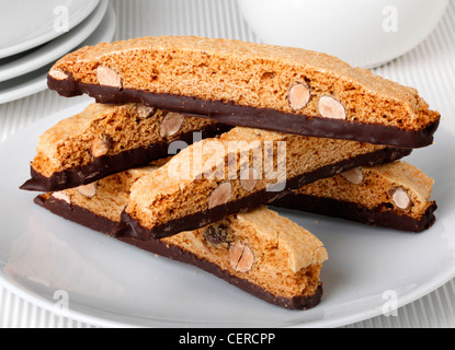 ITALIENISCHE BISCOTTI SCHOKOLADE Stockfoto