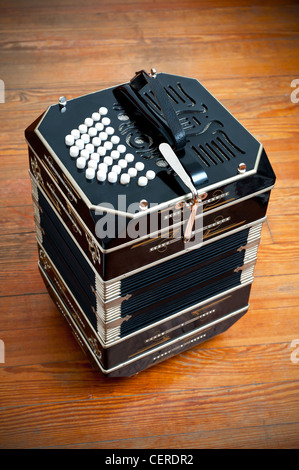 Traditionellen Tango Musikinstrument, genannt Bandoneon. Stockfoto