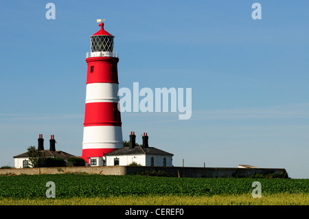 Happisburgh Leuchtturm erbaut 1790, die älteste Arbeit Licht in East Anglia. Stockfoto