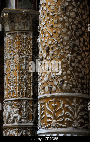 Florenz-Palast Säule - Palazzo Vecchio Stockfoto