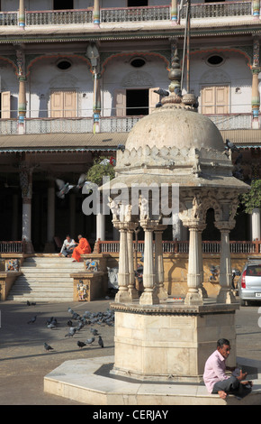 Indien, Gujarat, Ahmedabad, Swaminarayan-Hindu-Tempel, Stockfoto