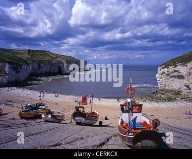 North Landing, einer kleinen Bucht in der Nähe von Flamborough Head. Stockfoto