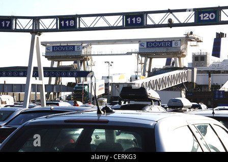 Fähre Dover Hafen und Cross-Channel Vereinigtes Königreich Stockfoto