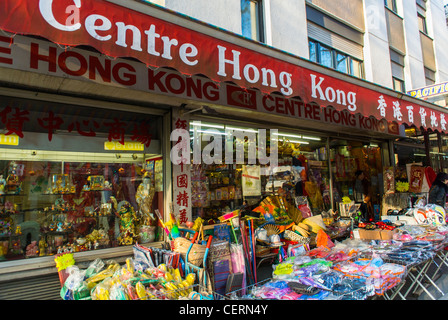 Paris, Frankreich, asiatische Haushaltswaren und Möbel Ladenfront im Chinatown-Viertel Belleville Stockfoto