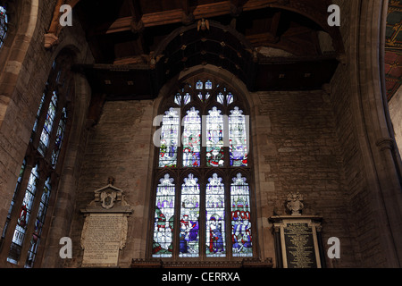 St Lawrence's Kirche in Ludlow, Shropshire. Eines von 19 ähnliche Bilder der Fotografin Bibliothek über die internen Aspekte dieser feine englische Kirche. Stockfoto