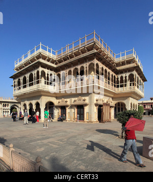 Indien, Jaipur, Rajasthan, Stadtschloss, Mubarak Mahal, Stockfoto