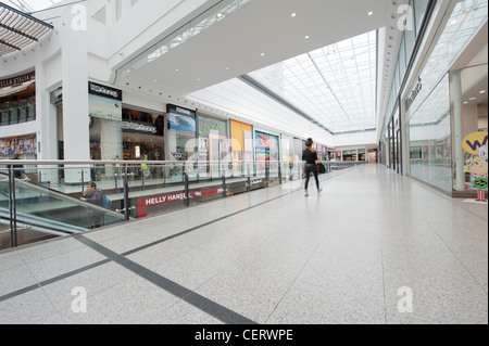 Eine interne Aufnahme von Manchester Arndale Centre Einkaufszentrum in der Innenstadt gelegen. Stockfoto