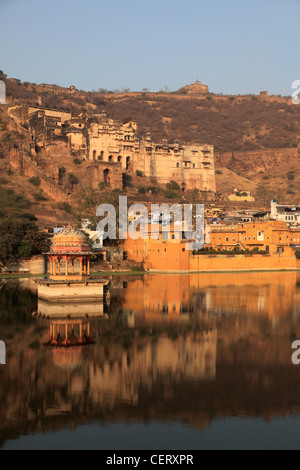 Indien, Rajasthan, Bundi, Nawal Sagar Lake, Garh Palast, Stockfoto