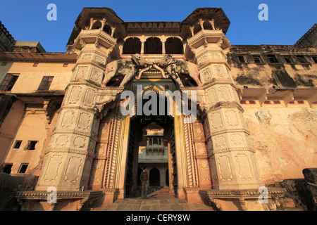 Indien, Rajasthan, Bundi, Garh Palast, Hathi Pol, Elefantentor, Stockfoto