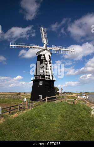 Berney Arme Windmühle in den Norfolk Broads National Park. Stockfoto