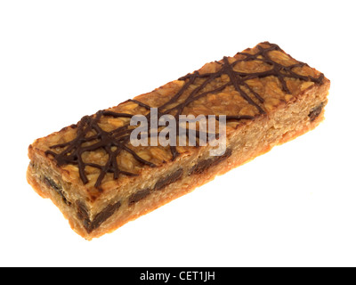 Belgische Schokolade Flapjack Stockfoto