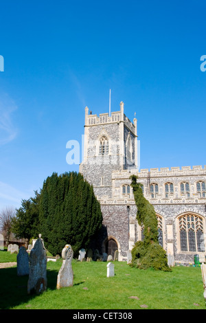 Stratford St Mary Kirche im Herzen von Constable Country. Stockfoto