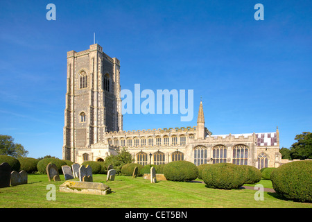 Die Kirche St. Peter und St. Paul in Lavenham. Stockfoto