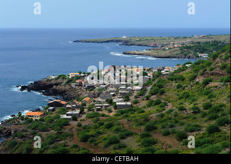 Panorama von Cidade Velha, Santiago, Kapverdische Inseln, Afrika, UNESCO-Welterbe Stockfoto