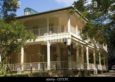 Karibik St. Lucia, Morne Coubaril Plantation house Stockfoto