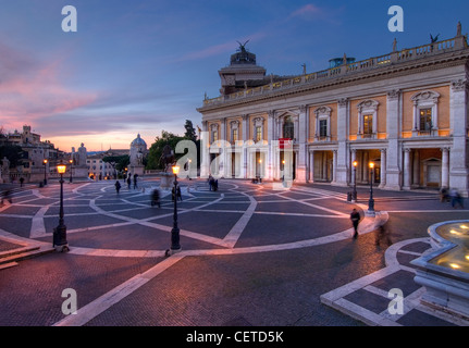 Kapitol im Abendlicht, Rom, Latium, Italien Stockfoto