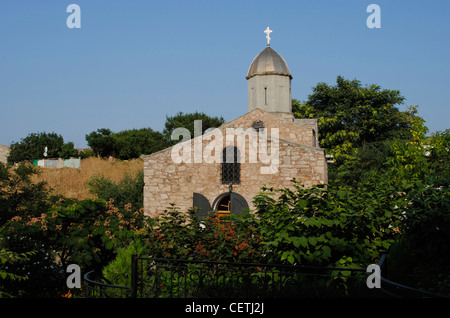 Ukraine. Die autonome Republik Krim. Feodossija. St. Johannes der Täufer armenische Kirche. 14. Jahrhundert. Von außen. Stockfoto