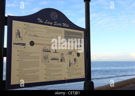 Melden Sie sich für "die Lang Scots Meile" in der Ayrshire Stadt Ayr Stockfoto