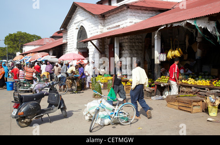 Sansibar Stonetown Markt Stockfoto