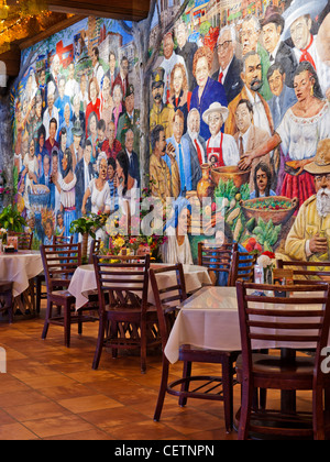 Mi Tierra Wandbild, San Antonio Stockfoto