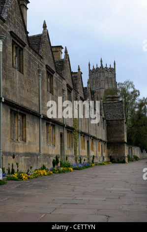 Armenhäuser in Chipping Campden, Gloucestershire, England. Stockfoto