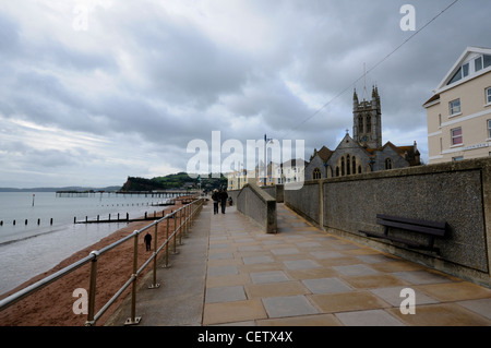Promenade Teignmouth, Devon, England. Stockfoto
